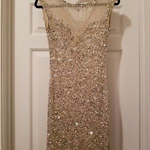 Parker Gold Cocktail Dress